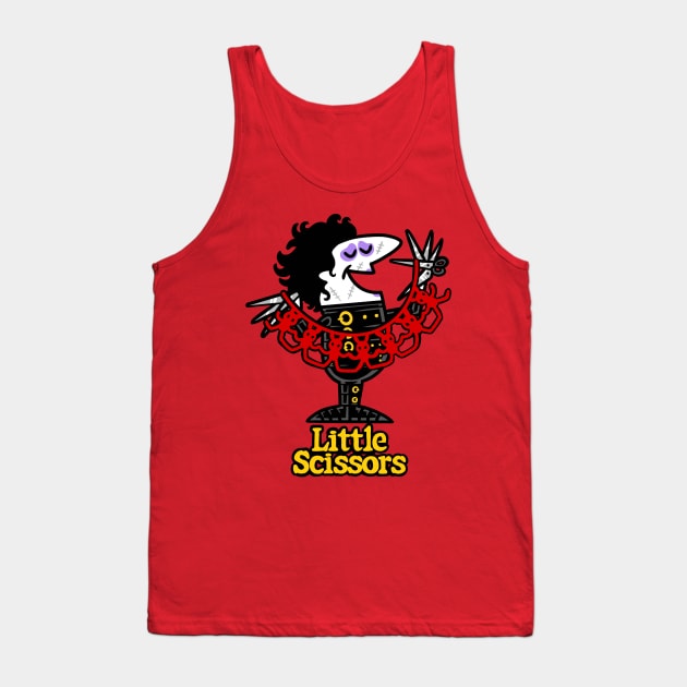 Little Scissors Pizza Tank Top by harebrained